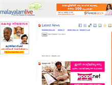 Tablet Screenshot of malayalamlive.com